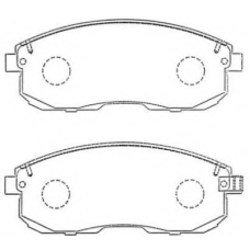 ASN-257 AISIN Комплект тормозных колодок, дисковый тормоз