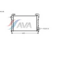 RT2135 AVA Радиатор, охлаждение двигателя