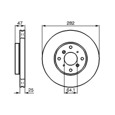 0 986 478 982 BOSCH Тормозной диск