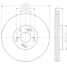 8DD 355 118-701 HELLA PAGID Тормозной диск