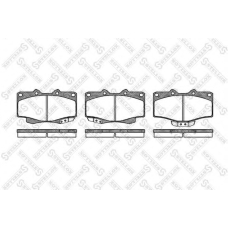 326 004-SX STELLOX Комплект тормозных колодок, дисковый тормоз