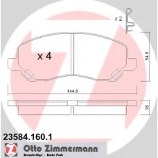 23584.160.1 ZIMMERMANN Комплект тормозных колодок, дисковый тормоз