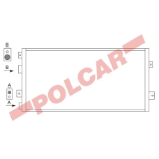 2430K8C1 POLCAR Chrysler 300 m радиаторы конди