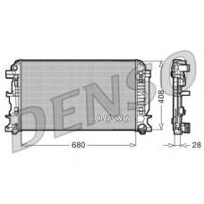 DRM17009 DENSO Радиатор, охлаждение двигателя
