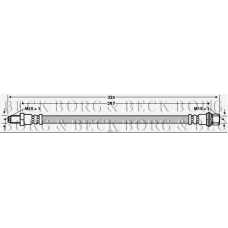 BBH7717 BORG & BECK Тормозной шланг