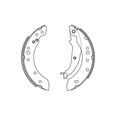 BSA2227.00 OPEN PARTS Комплект тормозных колодок