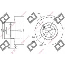 BD1115 DJ PARTS Тормозной диск