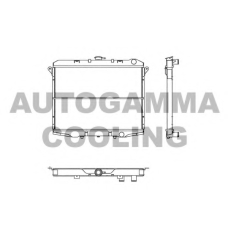 103154 AUTOGAMMA Радиатор, охлаждение двигателя