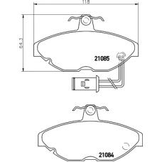 8DB 355 017-691 HELLA PAGID Комплект тормозных колодок, дисковый тормоз