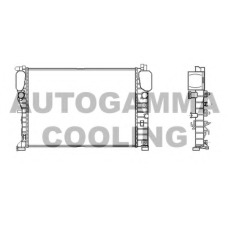 104801 AUTOGAMMA Радиатор, охлаждение двигателя