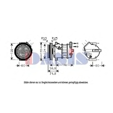 851800N AKS DASIS Компрессор, кондиционер