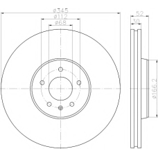 MDC2262 MINTEX Тормозной диск
