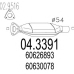04.3391 MTS Катализатор