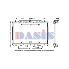 070148N AKS DASIS Радиатор, охлаждение двигателя