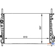 8MK 376 764-161 HELLA Радиатор, охлаждение двигателя