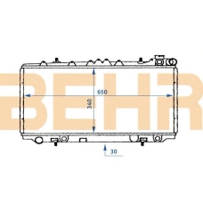 2110388 BEHR Radiator
