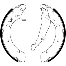 8DB 355 002-281 HELLA Комплект тормозных колодок