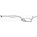 288-203 BOSAL Средний глушитель выхлопных газов