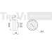 TD1033 TREVI AUTOMOTIVE Паразитный / Ведущий ролик, зубчатый ремень