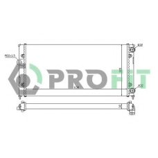 PR 9522A1 PROFIT Радиатор, охлаждение двигателя