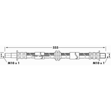 FBH7305 FIRST LINE Тормозной шланг