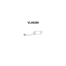 VL90280 VENEPORTE Средний глушитель выхлопных газов