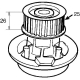 VKPC 85611<br />SKF<br />Водяной насос