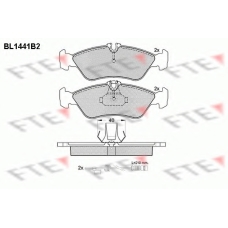 BL1441B2 FTE Комплект тормозных колодок, дисковый тормоз
