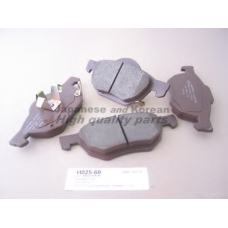 H025-60 ASHUKI Комплект тормозных колодок, дисковый тормоз