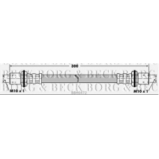 BBH6472 BORG & BECK Тормозной шланг