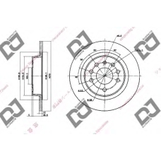 BD1405 DJ PARTS Тормозной диск