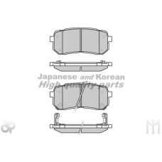 I043-10 ASHUKI Комплект тормозных колодок, дисковый тормоз
