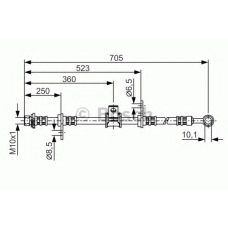 1 987 476 754 BOSCH Тормозной шланг