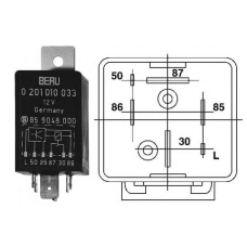 GR033 BERU Блок управления, время накаливания