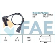 79073 FAE Датчик частоты вращения, управление двигателем