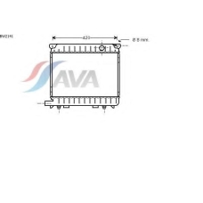 BW2141 AVA Радиатор, охлаждение двигателя