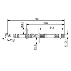 1 987 476 070 BOSCH Тормозной шланг
