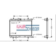 0700941 KUHLER SCHNEIDER Радиатор, охлаждение двигател