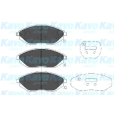 KBP-1017 KAVO PARTS Комплект тормозных колодок, дисковый тормоз
