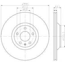 8DD 355 111-191 HELLA PAGID Тормозной диск