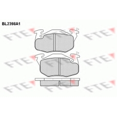 BL2398A1 FTE Комплект тормозных колодок, дисковый тормоз