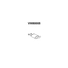 VW80005 VENEPORTE Средний глушитель выхлопных газов