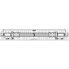 BBH6168 BORG & BECK Тормозной шланг