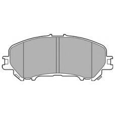 LP3144 DELPHI Комплект тормозных колодок, дисковый тормоз