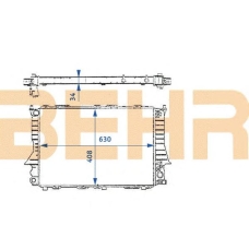 2109160 BEHR Radiator