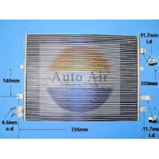 16-1049 AUTO AIR GLOUCESTER Конденсатор, кондиционер