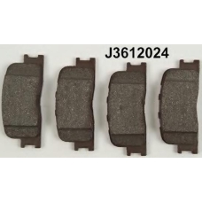 J3612024 NIPPARTS Комплект тормозных колодок, дисковый тормоз