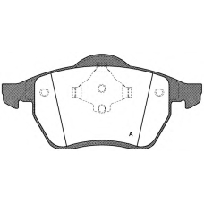 BPA0390.00 OPEN PARTS Комплект тормозных колодок, дисковый тормоз