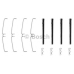 1 987 474 092 BOSCH Комплектующие, колодки дискового тормоза