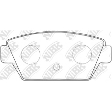 PN3110 NiBK Комплект тормозных колодок, дисковый тормоз